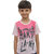 Neeba Regular Fit Wear Pink T-Shirt For Kid's
