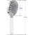 Intenzo Adjustable Round  Rain Spray Hand Shower