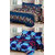 z decor polycotton double bed sheet, set of 2 with 4 pillow cover (dot,b.ch.)