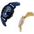 Varni Retail Blue Lorem Boys And Black Dial Julo Girls Combo Watch For Couple