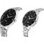 Arum Trendy Black In Silver Watch For Couple's ASSCW-003