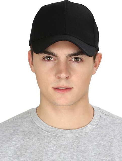 mens plain black baseball cap