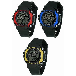 Buy No Brand Round Dial Black Rubber Mechanical Kids watch Online