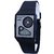 Zillin Black Sports Dual Time Alarm Wrist Watch For Kids