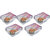 Freshee Pack of 5 x 10 Aluminium Silver Foil Container 250ml  Food Storage Disposable Containers with Lid For Kitchen