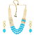 Sukkhi Marvellous Blue Pearl Necklace Mala Set for women