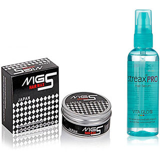 Buy Streax Pro Hair Serum Vita Gloss 100ml and MG5 Hair Wax 150gm Pack of 2  Online - Get 72% Off