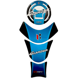 Buy Hero Glamour Bike Customize Vinyl Tank Pad Fuel Cap Sticker