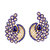 Kundan and Blue Austrian Stone Ear Cuff Earrings Gold Plated by JewelMaze -13037102