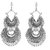 Indowestern Afghani Designer Tribal Collection Oxidised Silver Alloy Dangle Earring Antique Jewellery Chandbali EOS-106