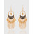 Jazz Fashion Gold Plated Desinger Danglers  Long Earrings for Women Girls