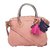 ILU Satchel Bag Tote Bag Sling Bag Hobo Bag Shoulder Bag Cross Body Bag Coral Pink Handbags for Women Girls Ladies