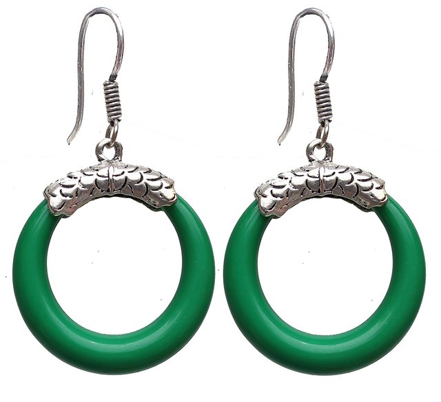 Buy Pipa Bella Dark Green Hoop Earrings Online At Best Price  Tata CLiQ