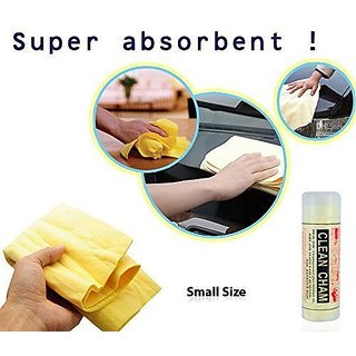 Clean Cham Small Size Liquid Absorbing Chamois Cleaning Cloth For Cars  Home