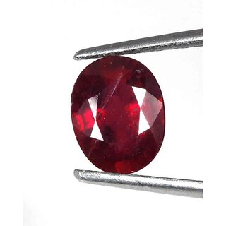                       Gurpreet Gems 7.25 Carat Certified Natural Jaipuri Ruby (Manik) Stone                                              