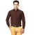 Vixeen Full Sleeve slim Fit Plain Formal Shirt for Man,Casual Shirts,100 Cotton Shirts,Plain Shirts Cotton, Brown