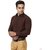 Vixeen Full Sleeve slim Fit Plain Formal Shirt for Man,Casual Shirts,100 Cotton Shirts,Plain Shirts Cotton, Brown