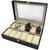 House of Quirk Watch Box 12 Slot for Pu Leather Design Display Case, Large Holder, Metal Lock Watch Box