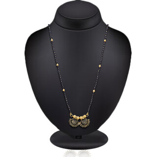Vighnaharta Bidaai Collection Gold Plated Alloy Fancy Mangalsutra for Women- [VF1297MSPG].