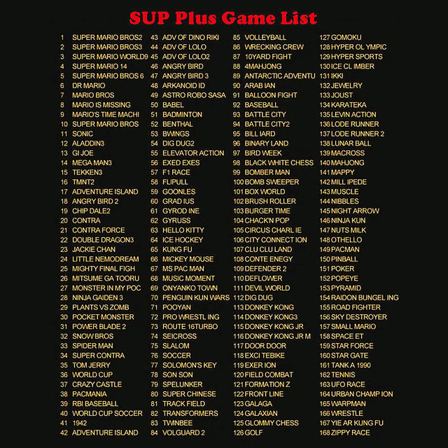 sup game box list