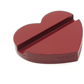                       VAH  Heart Design Mobile Phone Stand / Holder For Smartphone (Maroon)                                              