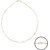 92.5 Sterling Silver Stiff Cable Chain for Women (16 inches)