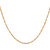 92.5 Sterling Silver Tubular Rose Gold Finish Chain for Women (16 / 18 inches)