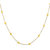 92.5 Sterling Silver Dual Tone (Gold and Silver Finish) Silver Bead and Gold Ball Chain for Women (18 inches)