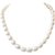 Handcrafted Single Line white Crystal Stone Beaded Strand Statement Necklace/Mala for Women and Girls