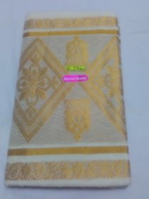 Kerala White Summer Cotton Saree Zari Border KalamKari New Saree Gold Grand Pure Cotton Uppada Saree