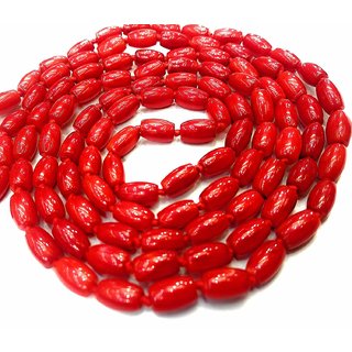                       Natural Coral Rosary Red Coral Rosary Moonga/Munga Mala 108+1 Beads                                              