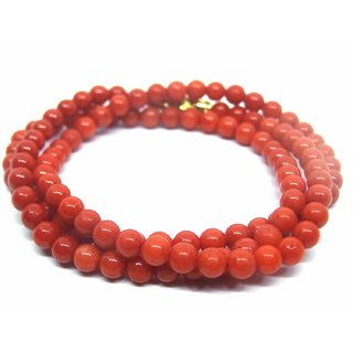                       108 + 1 Beads Red Energised Akik Mala for Men and Women                                              