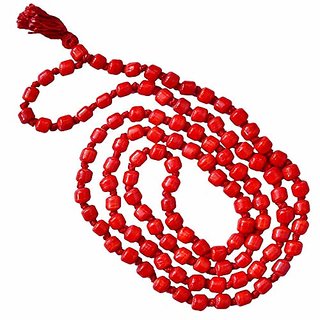                       Red Agate Hakik Japa Mala 108 + 1 Beads 100 Original Lal Hakik Mala Agate Rosary                                              