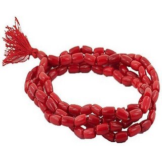                       Red Agate Hakik Japa Mala 108 + 1 Beads 100 Original Lal Hakik Mala Agate Rosary                                              