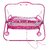 Suraj Baby Pink Bassinet (Jhulla and Palna Baggi) with Mosquito Net