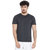 Le Bourgeois Men's Dark Grey Stripe Round Neck Half Sleeve T-Shirt