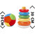 Happy baby Stacking toy with Soft toy COMBO