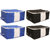 Tagve Set of 4 Extra Large Size Storage Organiser Underbed Storage Bag, Blanket Cover, Saree Cover (Blue, Black)
