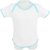 Neska Moda Baby Boys And Baby Girls White And Blue Bodysuits For 3 To 9 Months JS46
