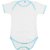 Neska Moda Baby Boys And Baby Girls White And Blue Bodysuits For 3 To 9 Months JS46