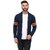 Paddle Up Navy Solid Cotton Shrug for Men