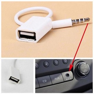 3.5mm AUX Male To USB Female Audio Converter Cable Cables