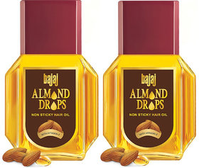 Bajaj Almond Drops Non Sticky Hair Oil 50ml Pack Of 2