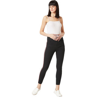 New Women Miss Chase Women's Black Love Yourself Jeggings 2025 at ShopCircuit | ONDC