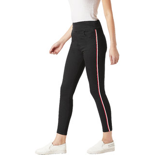 New Women Miss Chase Women's Black Love Yourself Jeggings 2025 at ShopCircuit | ONDC