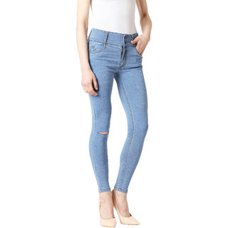 Sophisticated Women Miss Chase Women's  Blue The Dictator High Waist Denim Pant 2025 at ShopCirc