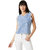 Miss Chase Women's Blue Put Me On Your Wishlist Denim Top
