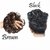 Maahal Pack of 2 Black and Brown Rubber Juda For Women/Girls Hair Accesories