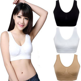 (pack of 3 ) AIR BRA ,SPORTS BRA VERY COMFORTABLE FOR EVERY WOMEN--asma shop