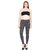 Aiyra Women's Black Printed stretchable Jegging